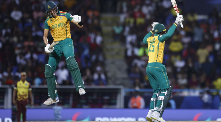 বাধা পেরিয়ে সেমিফাইনালে দ. আফ্রিকা